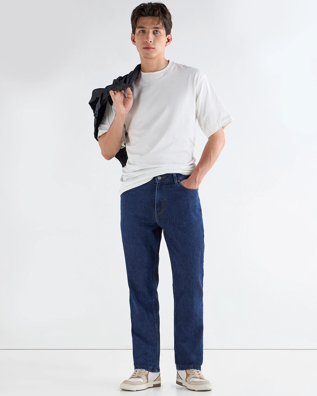 Men S Blue Slim Straight Fit Stretchable Mid Rise Jeans 662624 1751015338 4