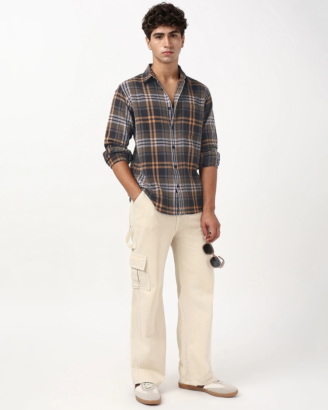 Men S Brown Black Checked Shirt 677846 1752838872 4