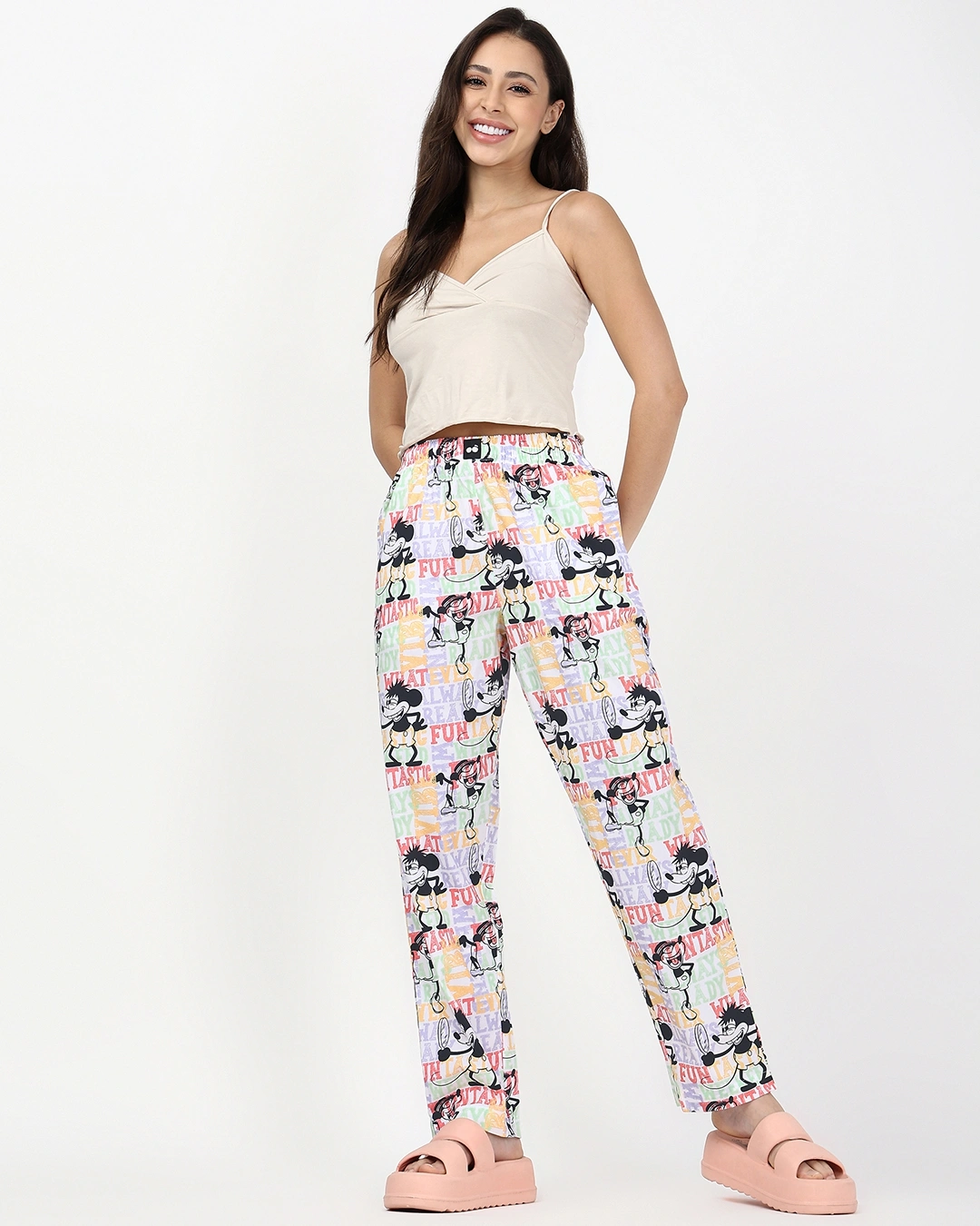 Women S White All Over Printed Pyjamas 644719 1752554627 4